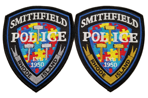 Smithfield Police Autism Awareness patches