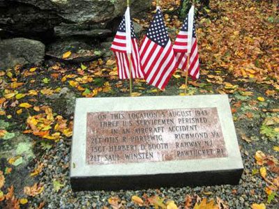 Monument marking the crash site